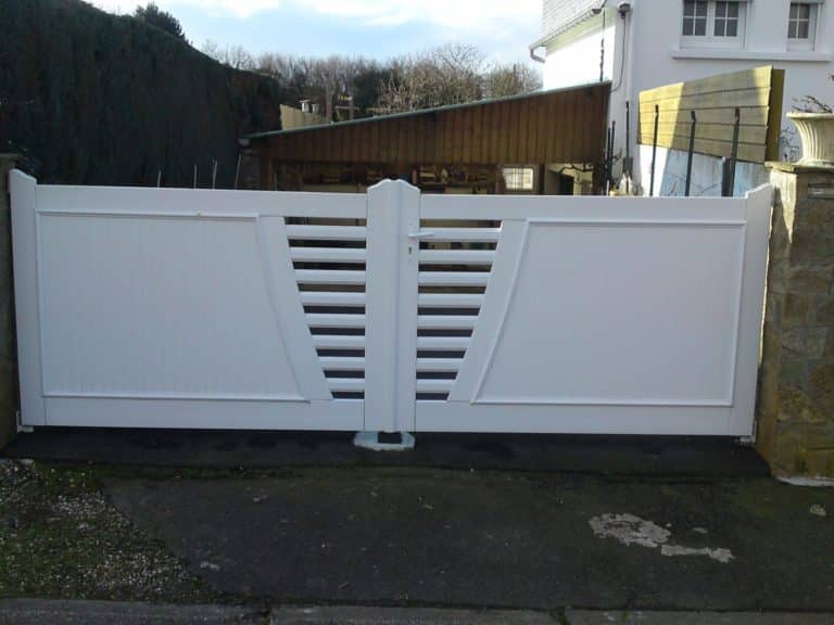 portail battant pvc 1 - Portail - Quimper Brest
